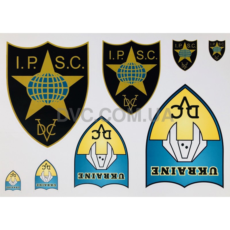 Набір наклейок IPSC Ukraine